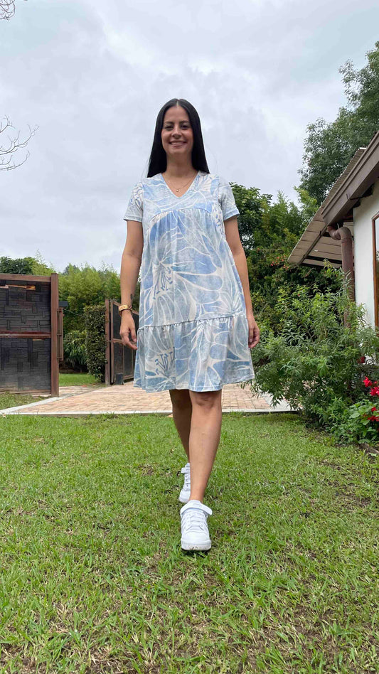 Vestido Corto Estampado 12A