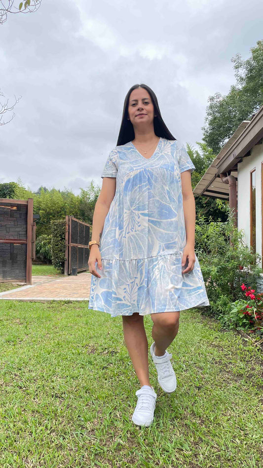 Vestido Corto Estampado 12A