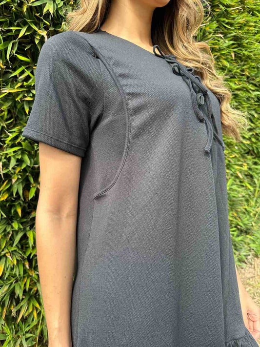 Vestido Corto Lirio Negro