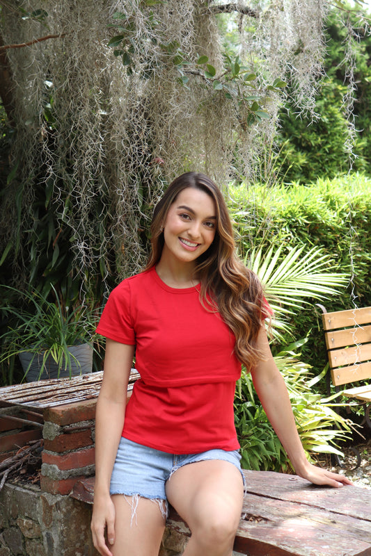 Camiseta Amapola Rojo