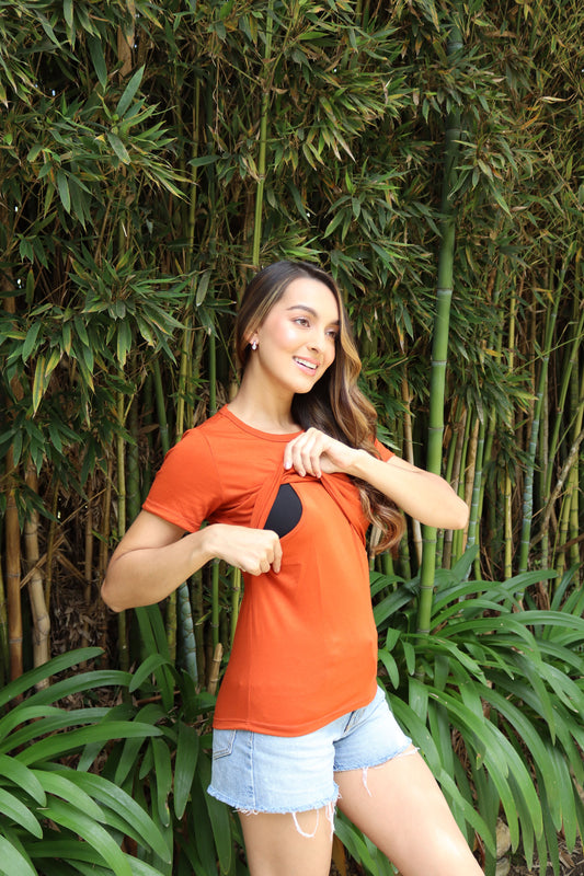 Camiseta Amapola Terracota