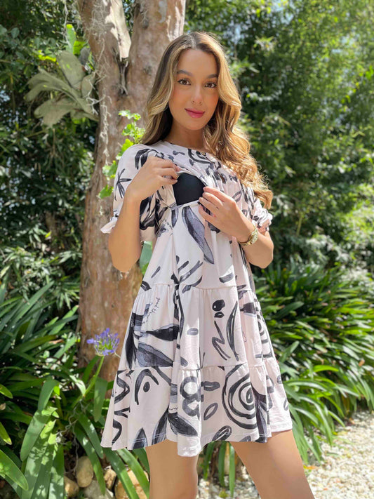 Vestido Corto Estampado 12H