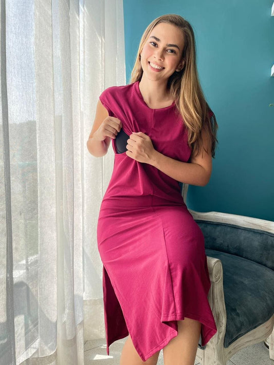 Vestido Largo Vino