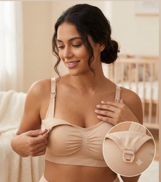 Top Lactancia Seamless Beige
