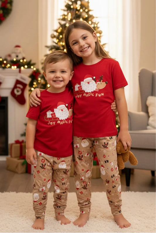 Pijama Niños Jogger Papá Noel