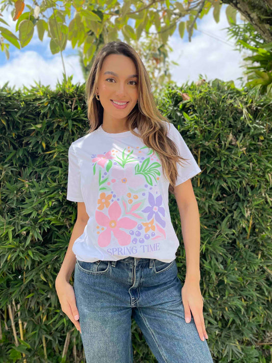 Camiseta Estampada flores