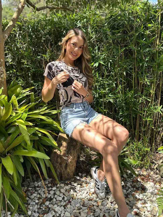Camiseta Perla Estampada 01
