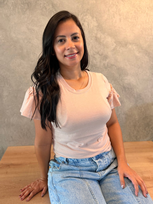 Blusa Manga corta con diseño