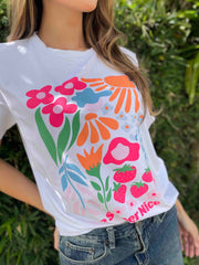 Camiseta Estampada flores