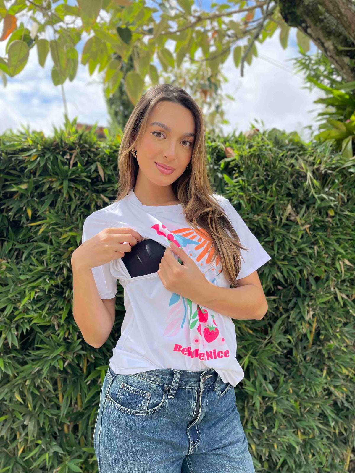 Camiseta Estampada flores