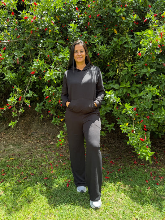 Deportivo Pantalón Burda Negro