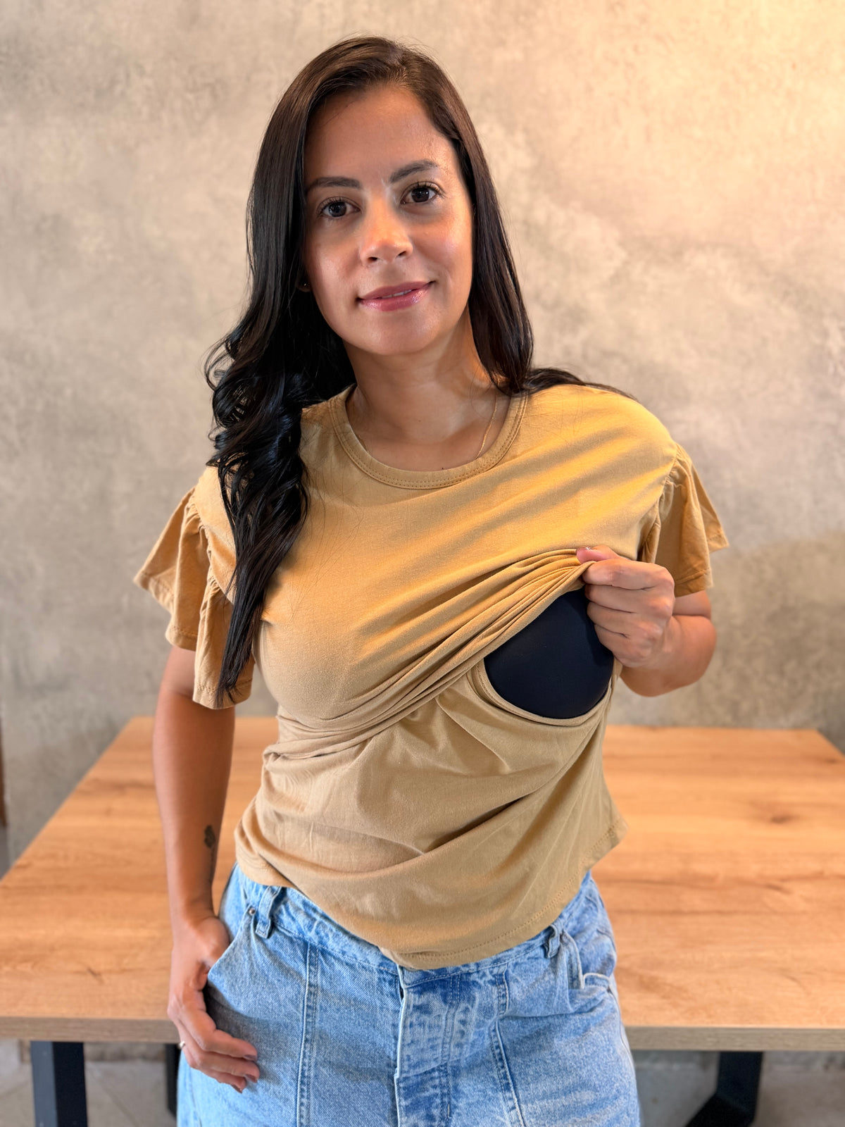 Blusa Manga corta con diseño