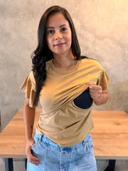 Blusa Manga corta con diseño