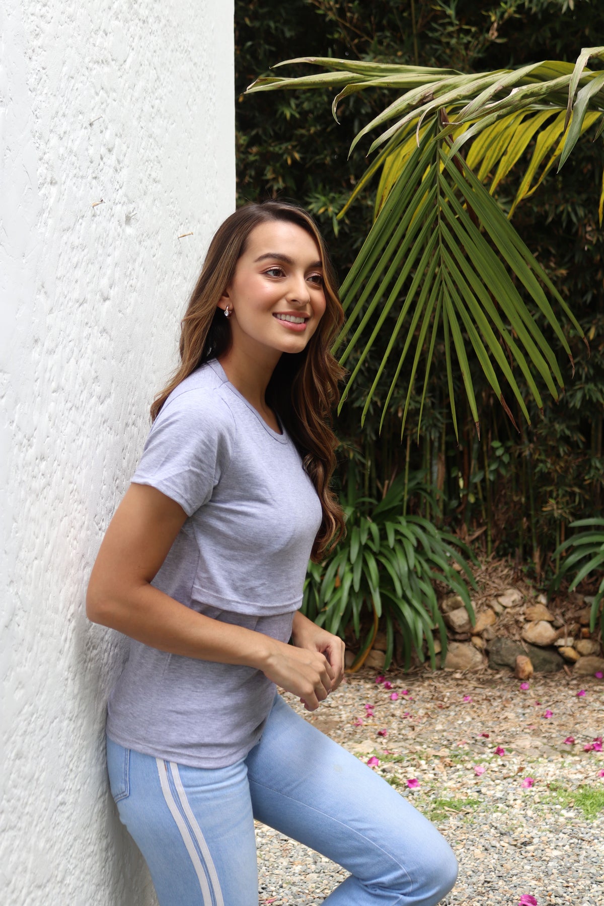 Camiseta Amapola Gris Claro