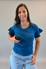 Blusa Manga con diseño