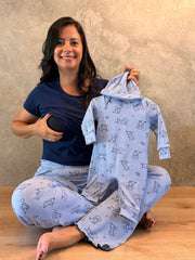 Dúo camiseta y pantalón en rib 03