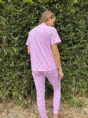 Pijama Set X3 Flores Rosa