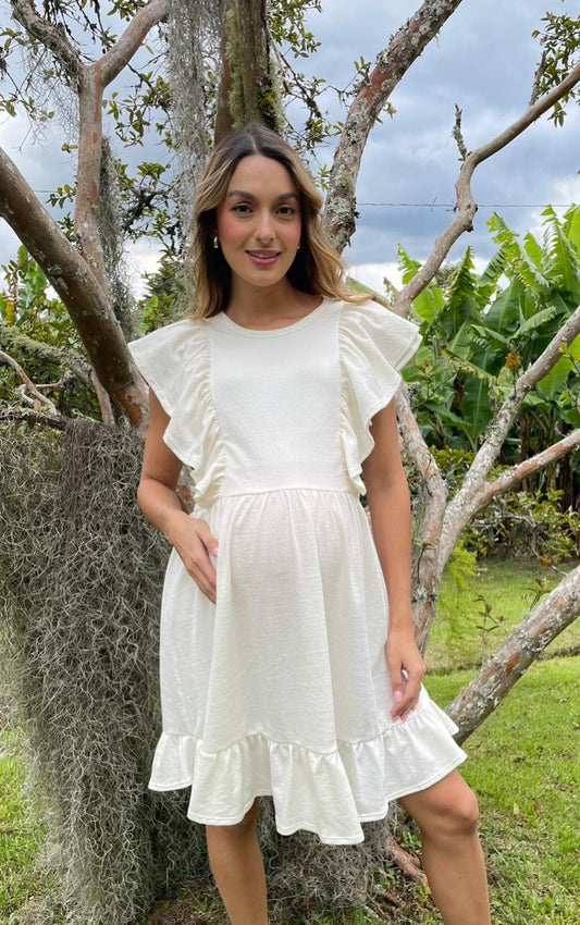 Vestido Tulipan Crema