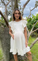 Vestido Tulipan Crema