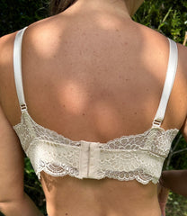 Bralette Aplique Encaje Beige