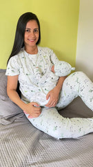 Dúo Pantalón Perritos Verde Claro