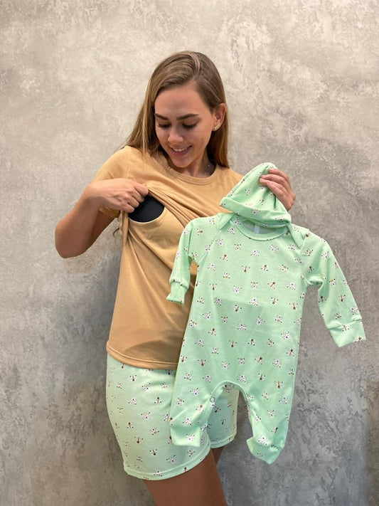 Dúo Short Camiseta Bàsica Verde