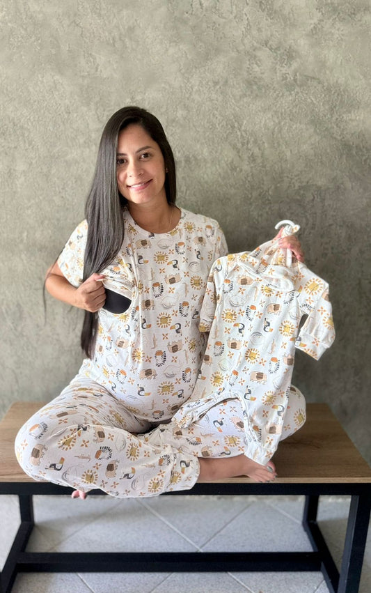 Dúo Pantalón Safari Beige