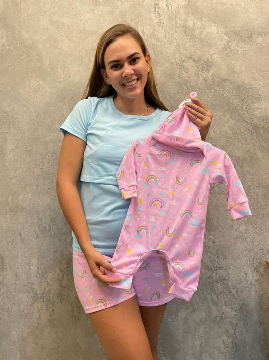 Dúo Short Camiseta Bàsica Rosa