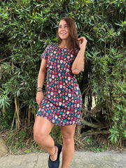 Batola Estampado Navidad Azul Oscuro