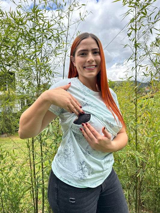 Blusa Manga Estampado Floral