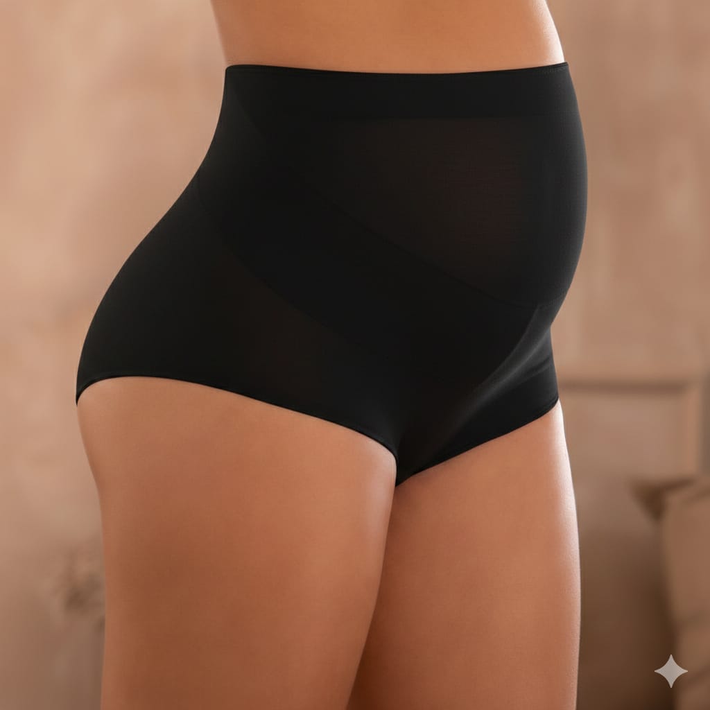 Panty Soporte Embarazo Negro