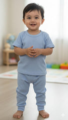 Conjunto Multiusos Unicolor Niños Azul