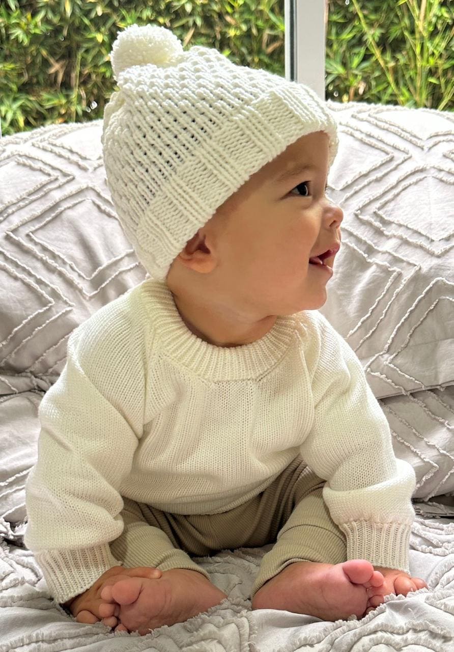 Set Saco Tejido y Gorro Niños