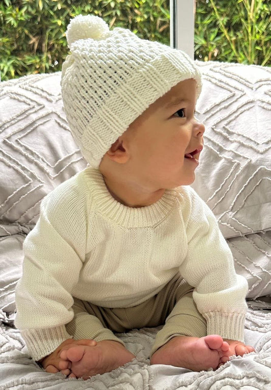 Set Saco Tejido y Gorro Niños