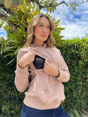 Hoodie Burda Unicolor Camel