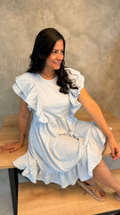 Vestido Tulipán Azul Claro