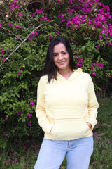 Hoodie Burda Unicolor Amarillo