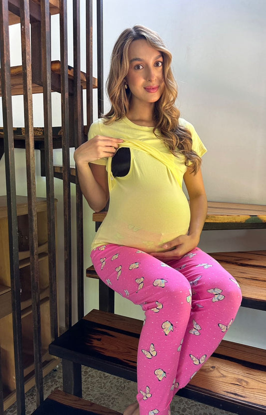Pijama Jogger + Básica Lactancia 02