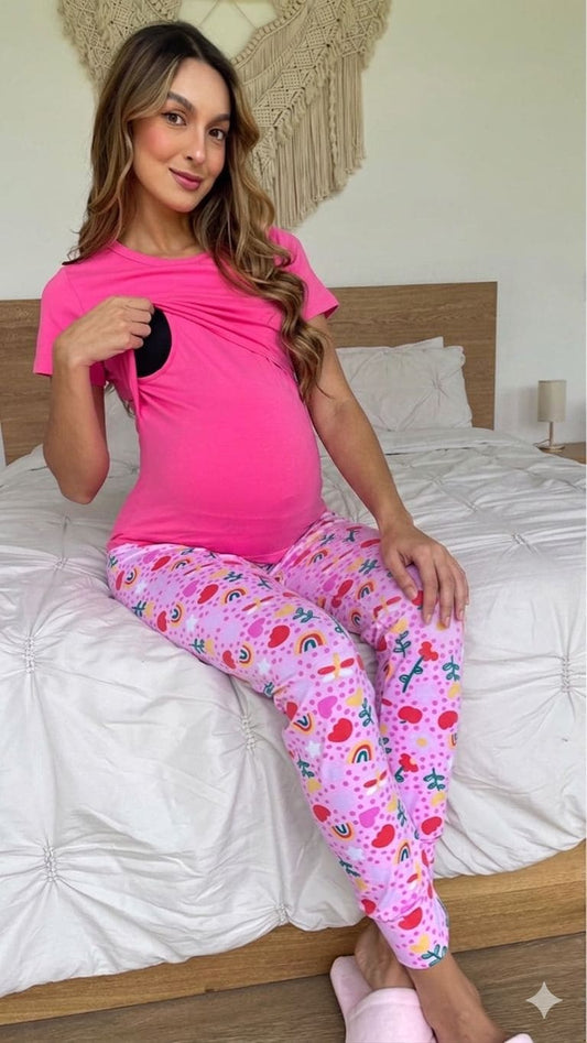 Pijama Jogger + Básica Lactancia 05