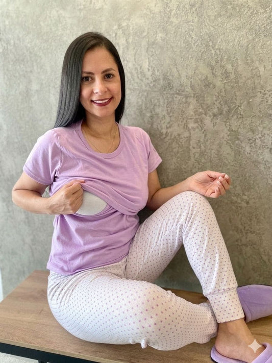 Pijama Jogger + Básica Lactancia 07