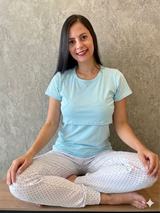 Pijama Jogger + Básica Lactancia 06