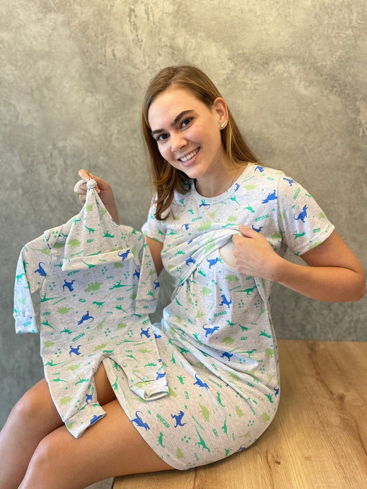 Dúo Bata Corta Estampado 04