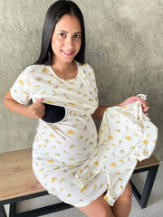 Dúo Bata Corta Estampado 16