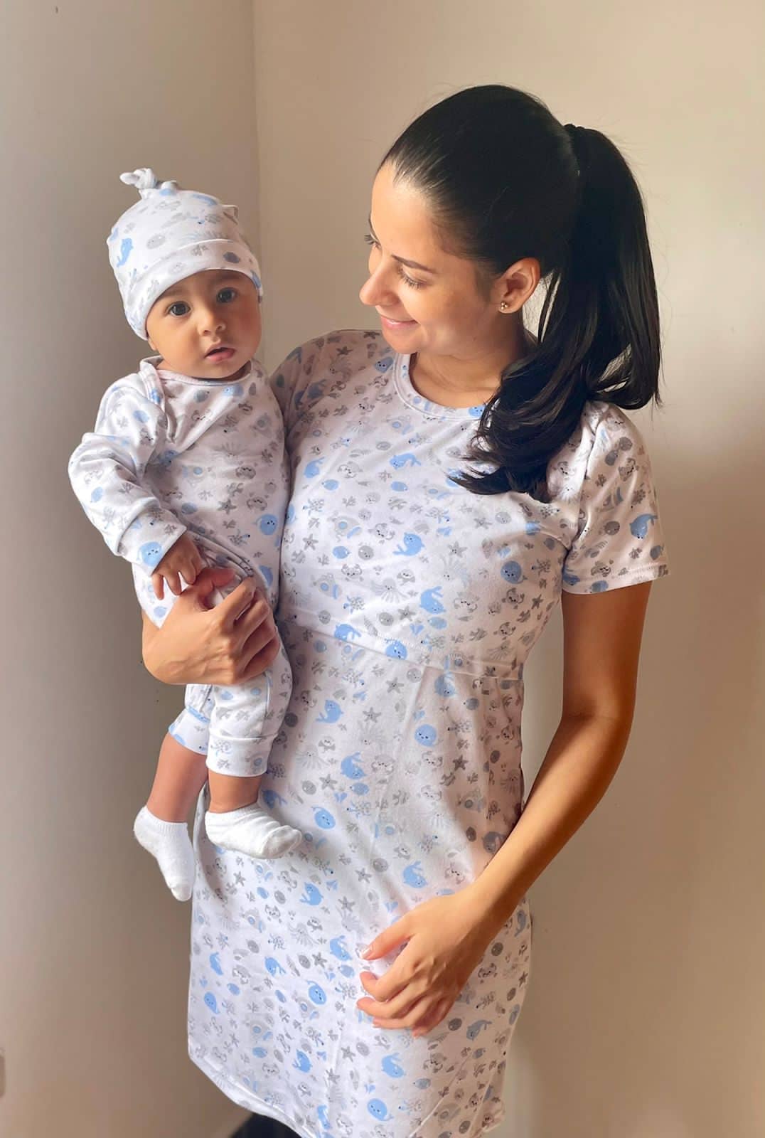 Dúo Bata Corta Estampado 20