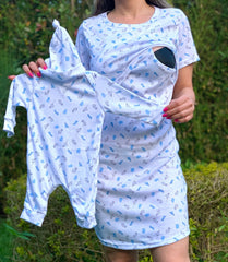Dúo Bata Corta Estampado 23
