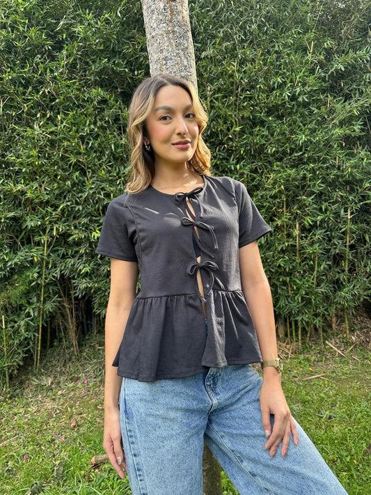 Camiseta Lazos Negro