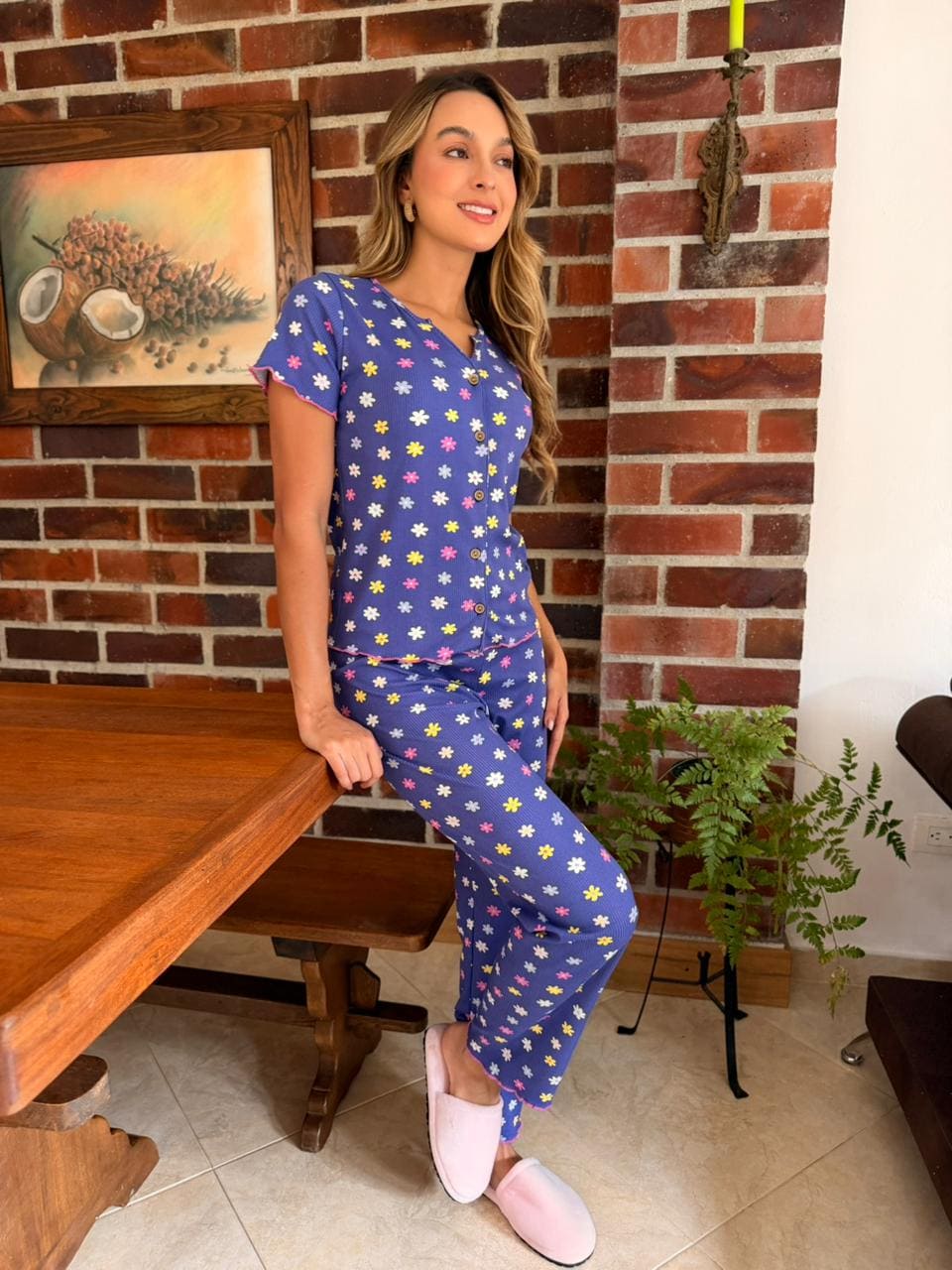 Pijama Conjunto Flores