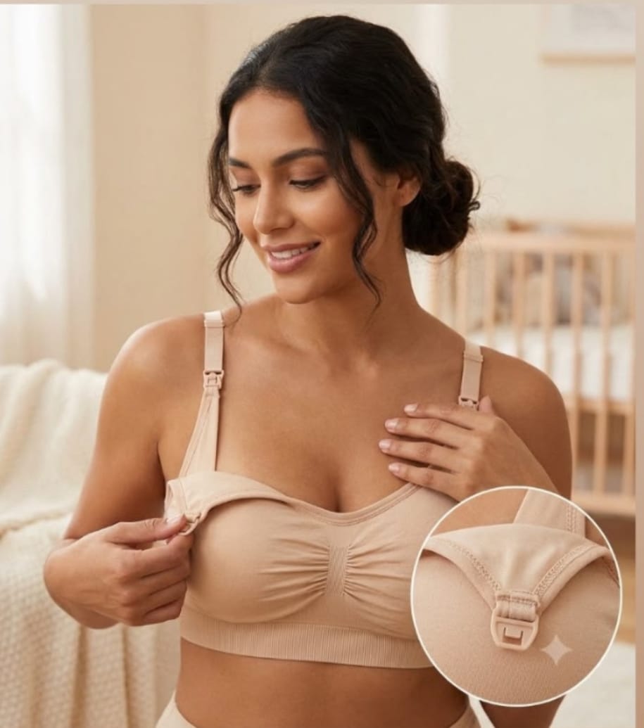 Top Lactancia Seamless Beige