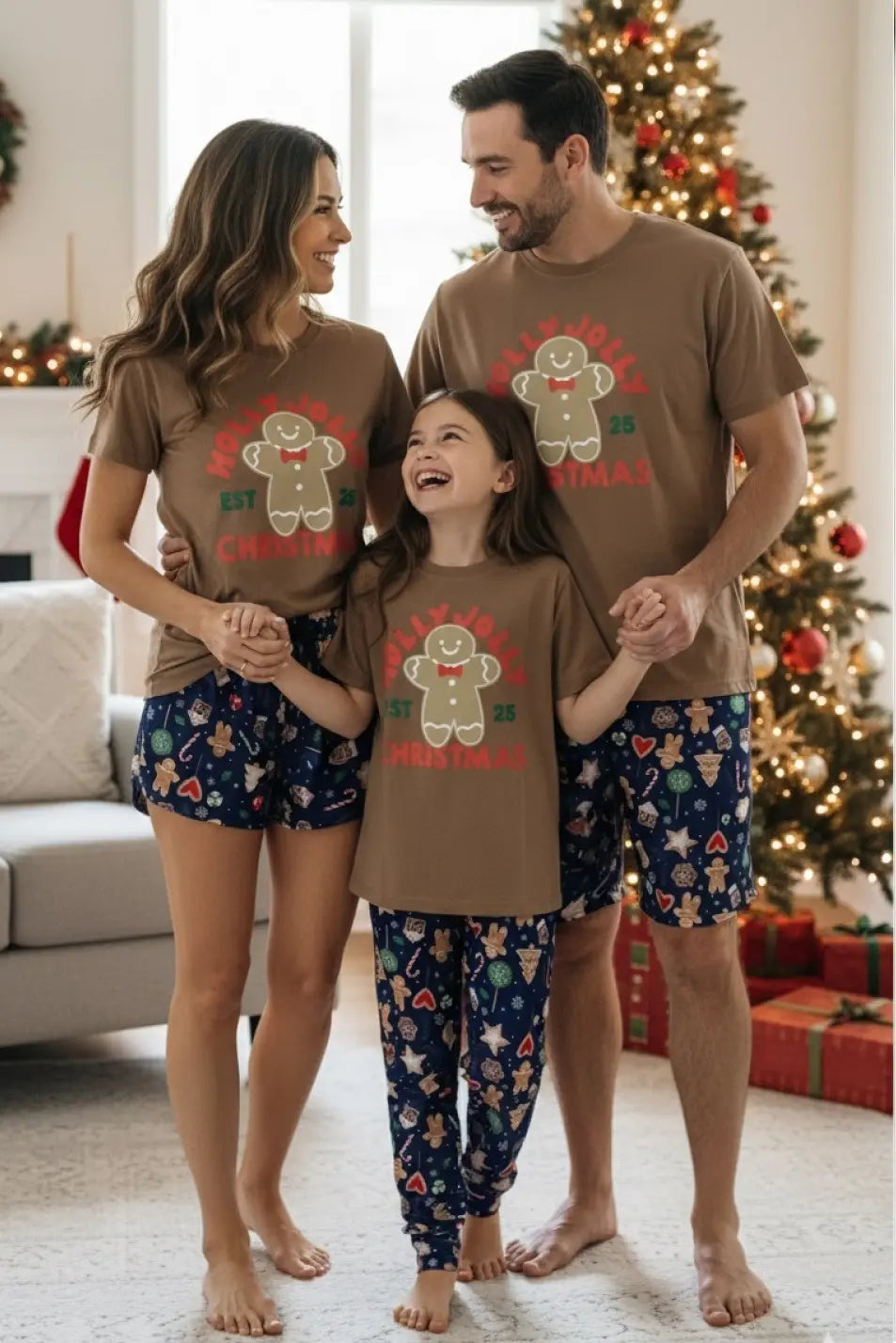 Pijama Mujer Short Galleta de Navidad