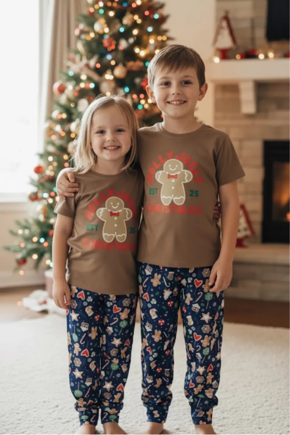 Pijama Niños Jogger Galleta de Navidad